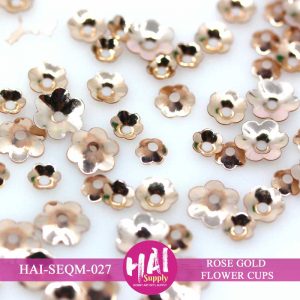 HAI-SEQM-027 - ROSE GOLD FLOWER CUPS